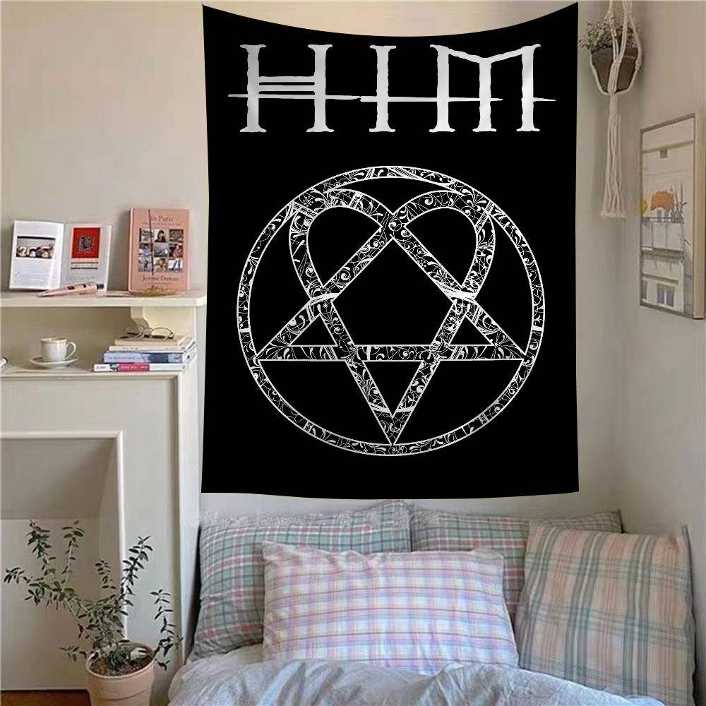 Rock HhIM Band Hanging Bohemian Tapestry Hanging Tarot Hippie Wall Rugs Dorm Japanese Tapestry