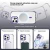 Прозрачный чехол для iPhone 14 Pro Max с крышкой-подставкой для объектива, совместимый с MagSafe