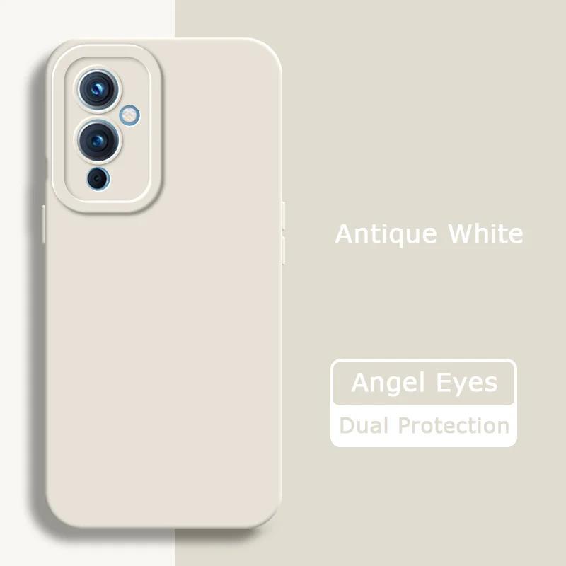 Чехол для телефона из жидкого силикона с ангельскими глазками для OnePlus 9 Pro 9R R RT, мягкий, защитный, противоударный чехол для камеры OnePlus9 9Pro 9RT