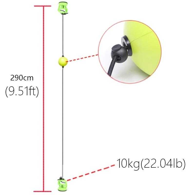 Тренируйте свою реакцию и скорость с помощью этого тренажера для боя с мячом, состоящего из 1 предмета: безопасный двусторонний ударный мяч с двумя мощными вакуумными присосками