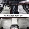 Автомобильные коврики для Renault Clio 4 2013 2014 2015 2016 2017 2018 аксессуары для интерьера 100% подходят кожаные ковры коврики для ног