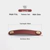 Nordic Soft Leather Anti-Collision Handle for Children's Room - Brass Door, Wardrobe, and Drawer