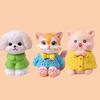 Adorable Resin Animal Figurines For Car Decor Cute Cat Pig Dog Desk Ornaments