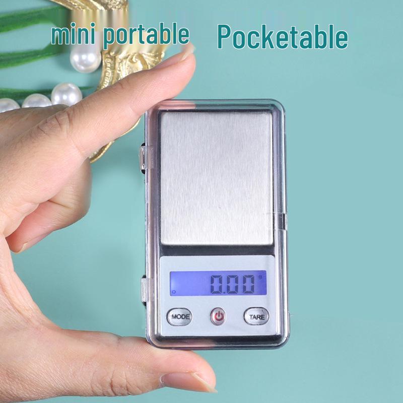 Portable Mini Electronic Jewelry & Gold Carat Scale 0.01g Precision Pocket Scale for Household & Medicinal Use