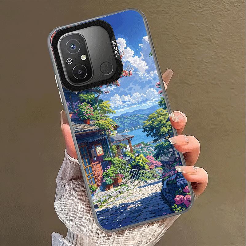 Эстетичный Аниме Пейзаж Ударопрочный Чехол для Телефона для Xiaomi Poco X7 X6 X5 X3 Pro F7 Ultra M8 Redmi 15C 15 14C 13C 12C 10C 13 12 10