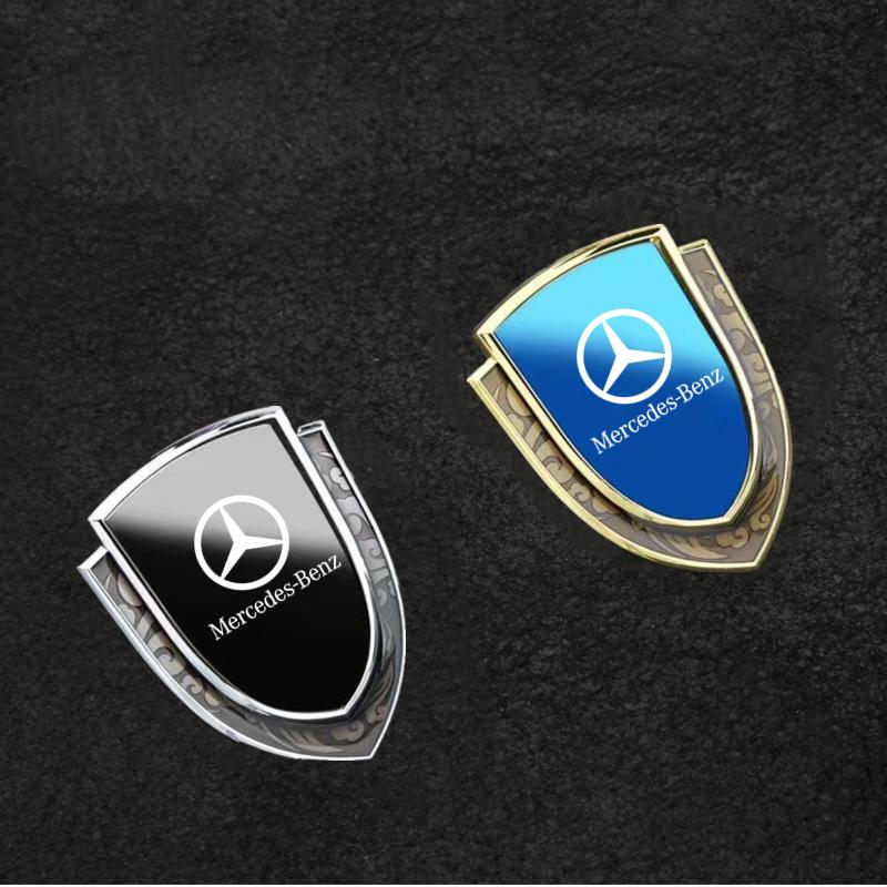 3D Metal Car Side Fender Trunk body Emblem Badge sticker For Mercedes Benz W203 W204 W205 W210 W211 W212 W221 W222 CLS CLA CLK ON2