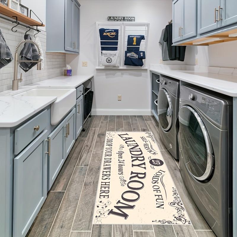 1 шт. Нескользящий, водонепроницаемый, маслостойкий и грязеотталкивающий напольный коврик для стирки — машинная стирка и водопоглощение