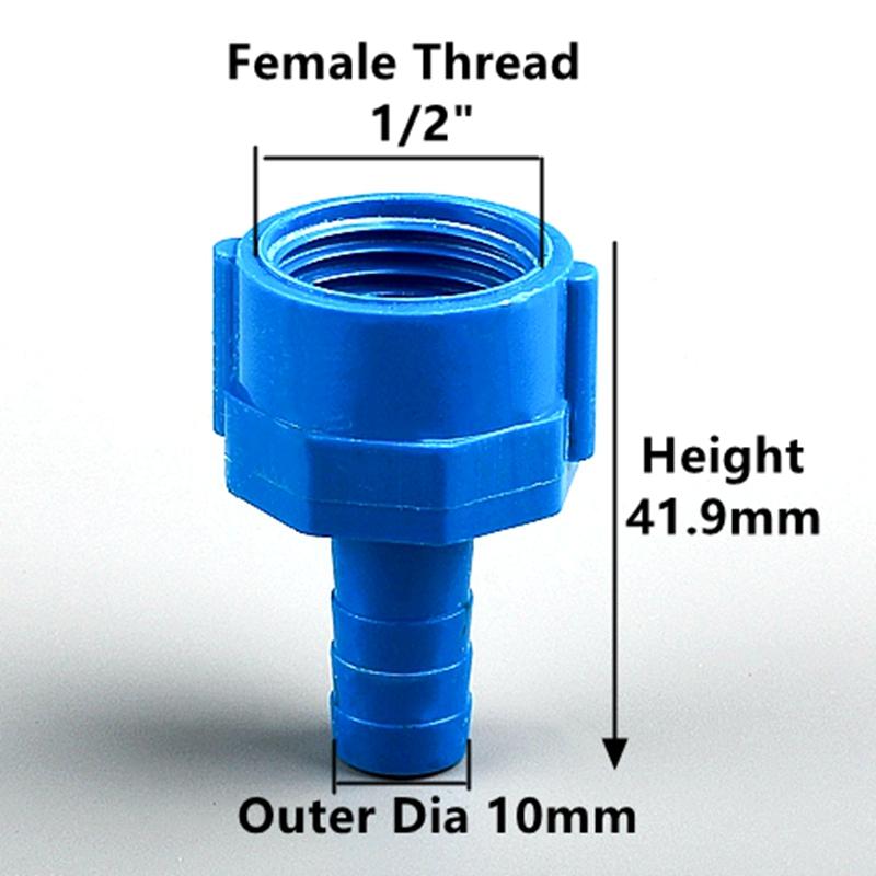 1/5 шт. ПВХ Соединитель с внутренней резьбой Адаптер для аквариумного резервуара Соединители-пагоды для шланга воздушного насоса Садовые ирригационные соединители для водопроводных труб