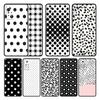 Celular Funda Black and White Polka Dot Silicone For Redmi Note 9T 9A 9 10 9S 8 K40 9C 7 11 Pro 10C 8T K40S