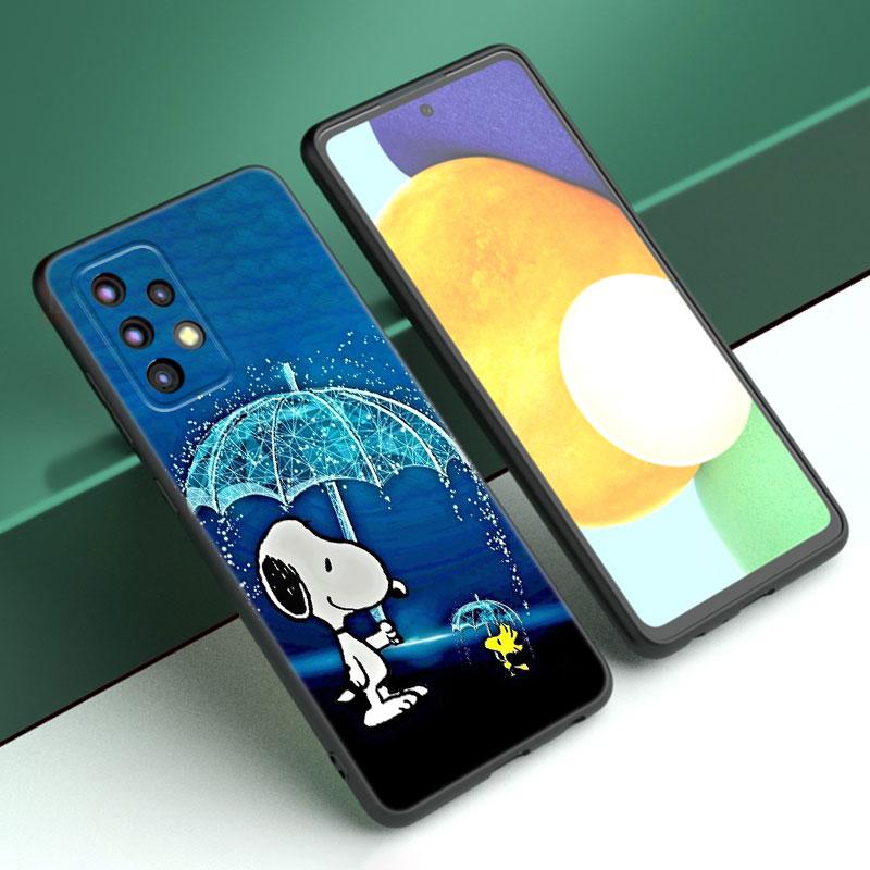 Cartoon Kawaii Snoopy Phone Case For Samsung A13 A22 A24 A32 A23 A25 A34 A35 A52S A53 A54 A55 A73 5G A12 A14 A15 A31 A33 A50 A51