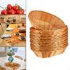 10 шт. Овальные плетеные корзины для фруктов, пустые корзины для овощей, хлеба, еды