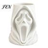 Desktop Decorative Storage Halloween Ghost Face Candy Bucket, 3D Printed Trick or Treat Snack Holder, Party Supplies Spooky Screaming Organizer