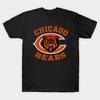 Мужская черная футболка с принтом Chicago-Bears Печать на трансферной бумаге без вырезки Хлопковая футболка