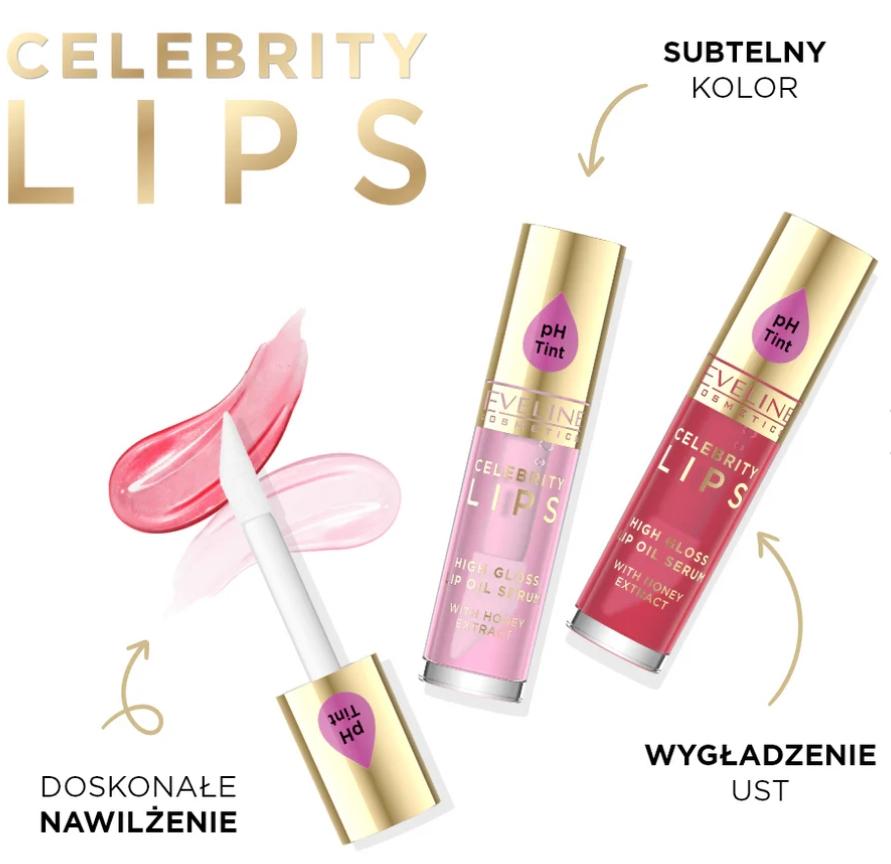 Eveline Celebrity Lips Lip Oil-Serum Ph Tint 01 Like Magic 5ml