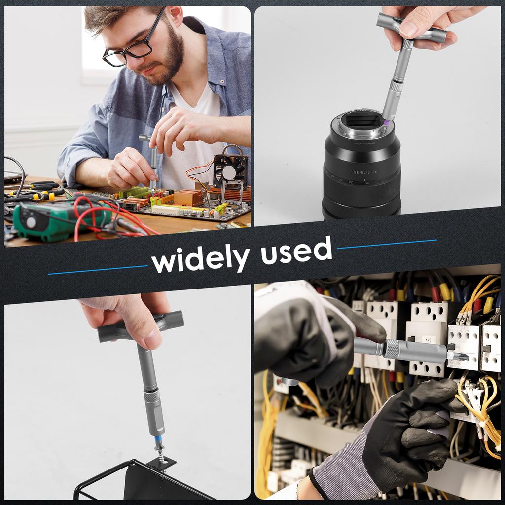 Набор магнитных отверток 42 в 1 DIY Набор отверток с трещоткой Набор насадок с отсоединяемой рукояткой Экономия времени для мебели