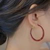 1 пара Серьги-кольца цвета сладких конфет для женщин Модные простые серьги-кольца Бижутерия для темперамента Аксессуары для праздничной вечеринки