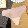 Traceless One-piece Sexy Mask Thong Female Summer Thin Section Without Traces of Ice Silk Ladies Panties