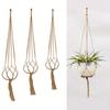 1Pc Vintage Decor Hanging Flower Pots Holder Hanging Basket Flower Pot Net Basket Sling Cotton Rope Garden Decoration Macrame Plant Hanger