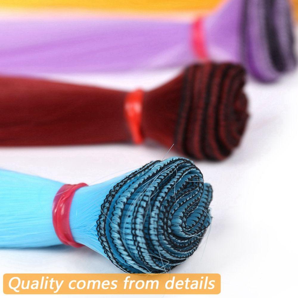 1PC High Quality 15cm Synthetic Fiber Long Straight Doll Wigs DIY Dolls Accessories Wig Hair