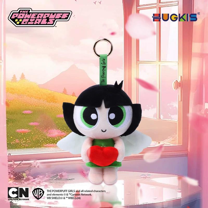 Powerpuff Girls Plush Keychain - Cute Cartoon Bubbles Pendant Birthday Gift