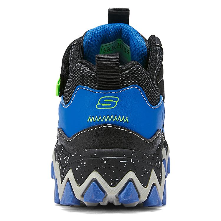 Skechers Детская модная тенденция Нескользящие износостойкие теплые высокие ботинки Детские ботинки Черный Синий Желтый 406415L-BBLM