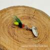 Colorful Wing Fly Hook with Melon Seeds Sequins Luminous Lure