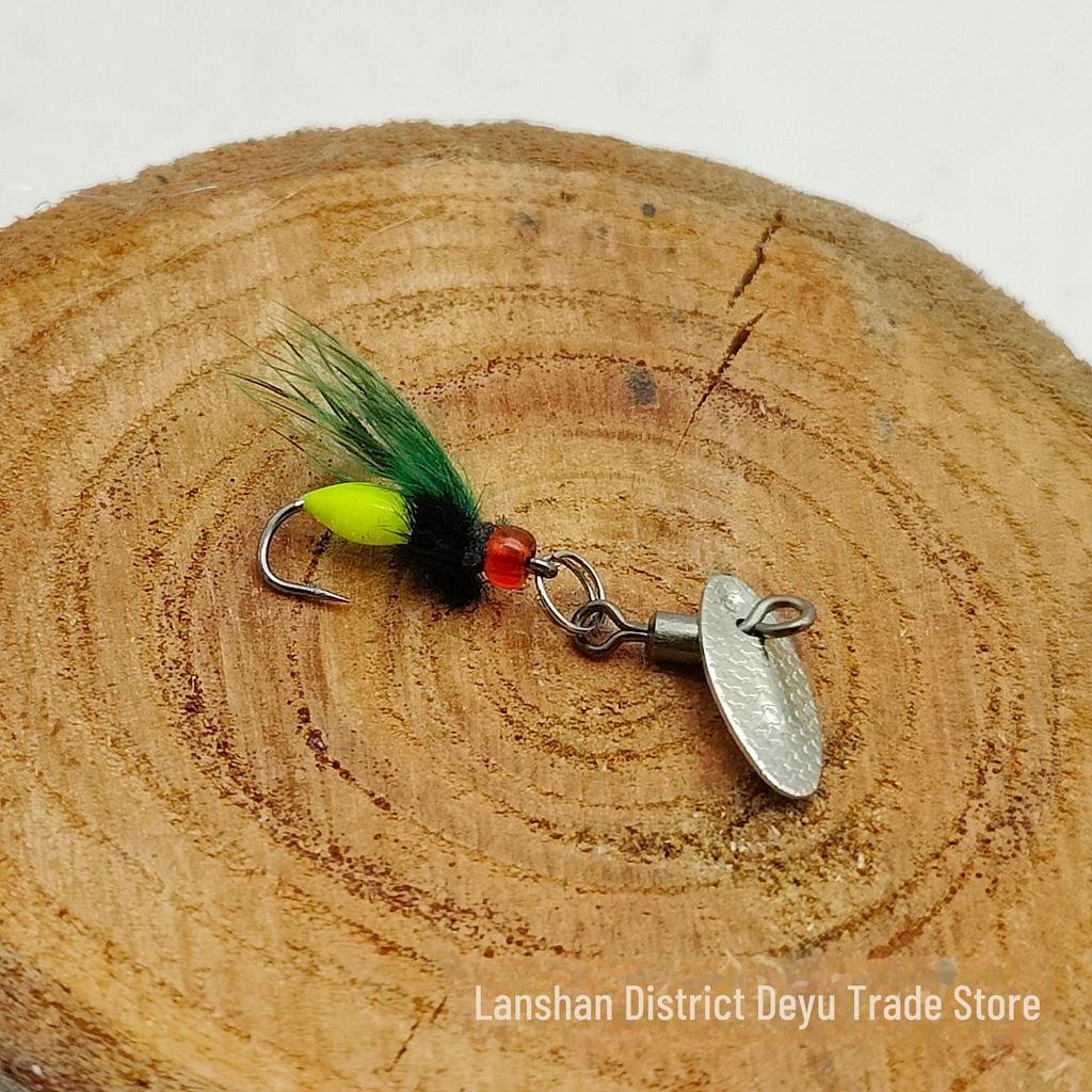 Colorful Wing Fly Hook with Melon Seeds Sequins Luminous Lure