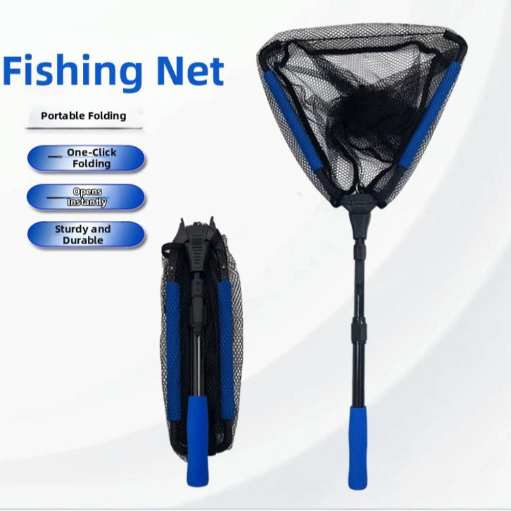 Aluminium Alloy Foldable Fishing Net Floating Retractable Handle Ne  Fishing Accessories