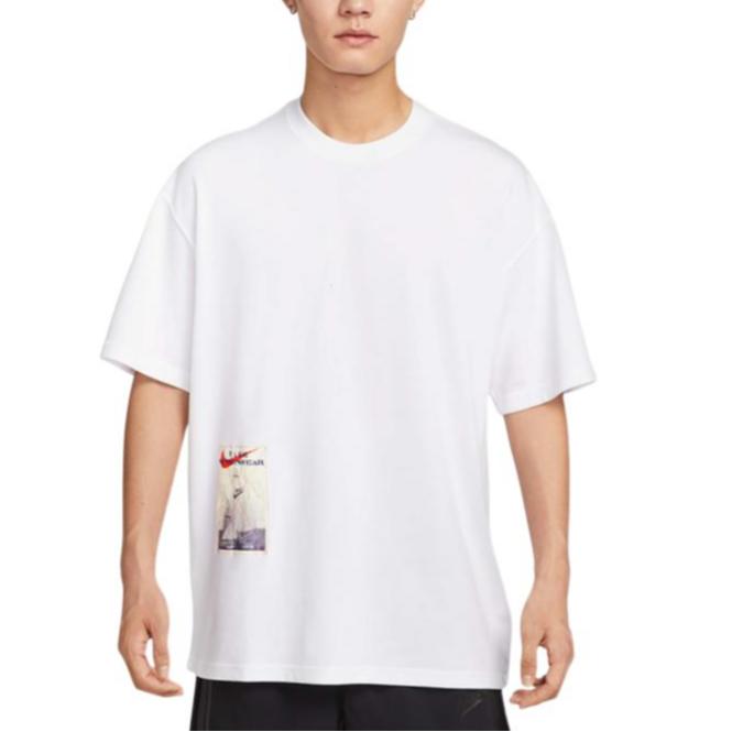 New Nike T Shirts Men's White HQ9253-100