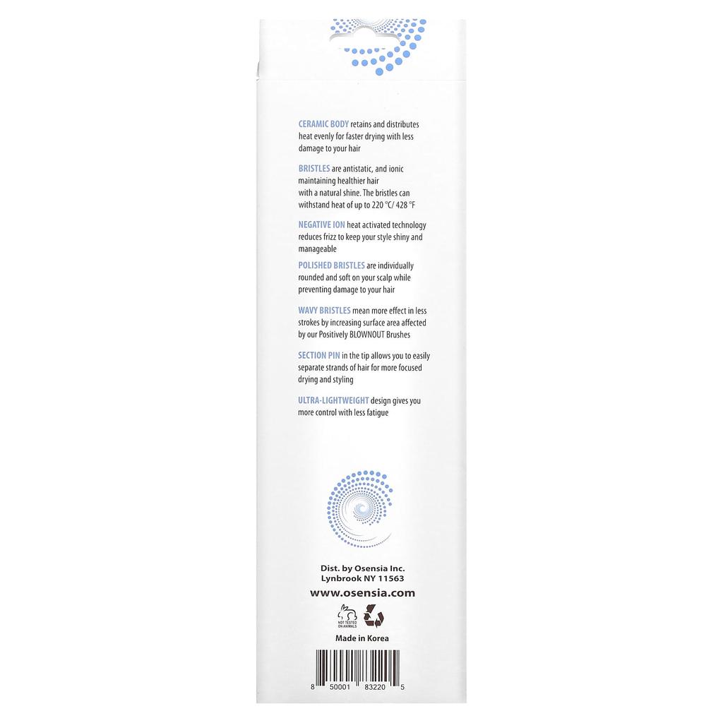 Osensia Positively 65 Blownout, круглая термическая щетка, 1 щетка