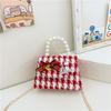 Adorable Red Pearl Handheld Princess Purse For Little Girls With Charming Cartoon Design