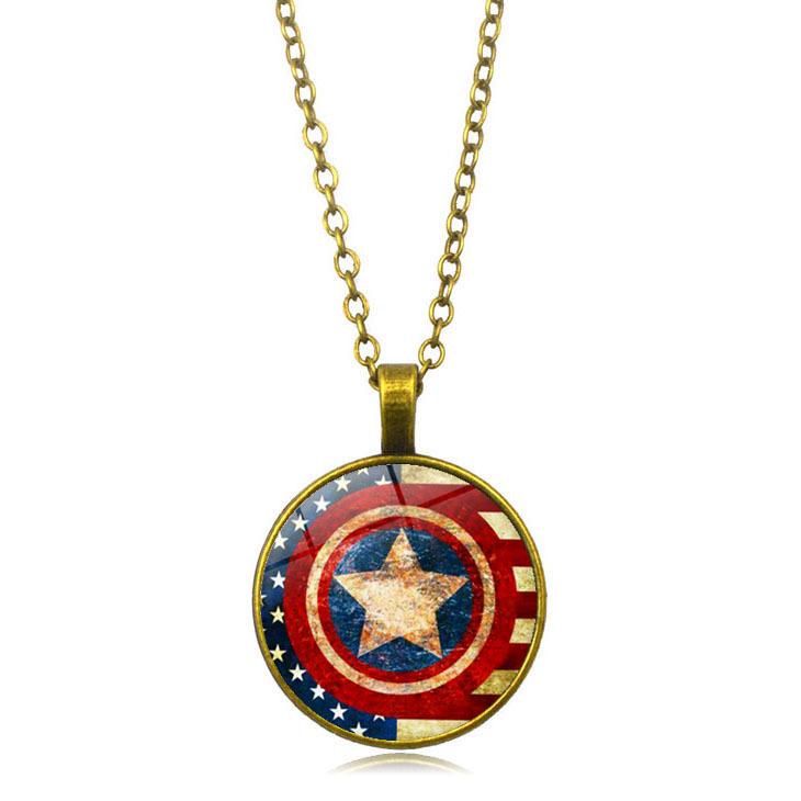 Spider-Man Superman Time Female Versatile Retro Jewelry Pendant Necklace