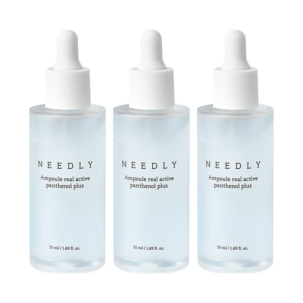 NEEDLY Ampoule Real Active Panthenol Skin Barrier Strengthening Serum 50ml Triple Pack