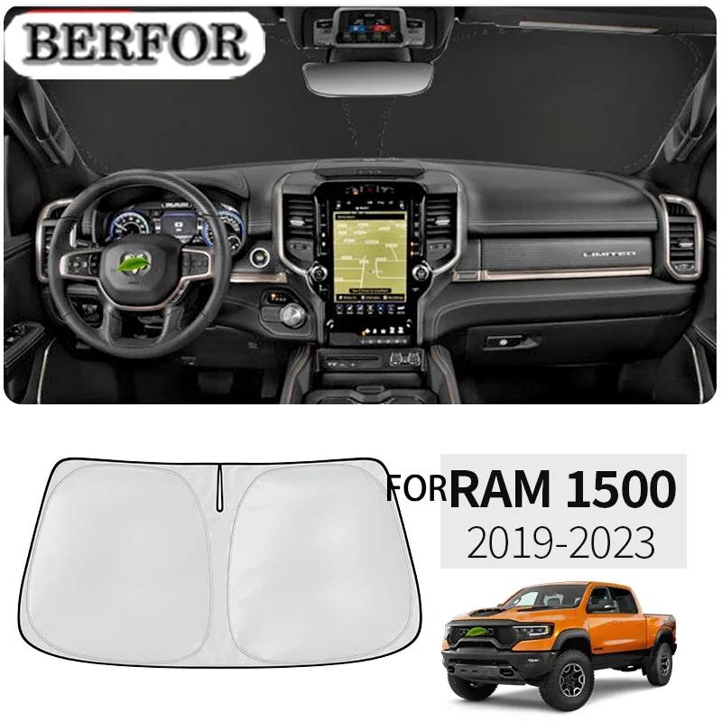 BJN1 For Dodge Ram 1500 2019-2023 Car Styling Nano-Insulat Windshield Sunshade Front Window Sun Shade Visor Auto Interior Accessories