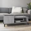 821138 vidaXL Coffee Table Sonoma Grey 100x50x45 Cm Engineered Wood