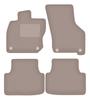 Бежевые велюровые коврики для: Skoda Octavia IV E-Tec седан, универсал, лифтбек (2020-)