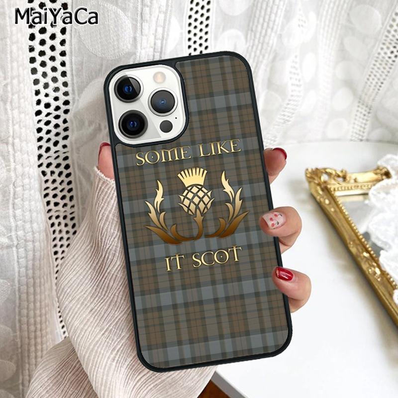Чехол для телефона Outlander Fraser Tartan Plaid Sassenach Для iPhone 17 Air 16 16e 15 plus 11 12 13 14 pro max coque