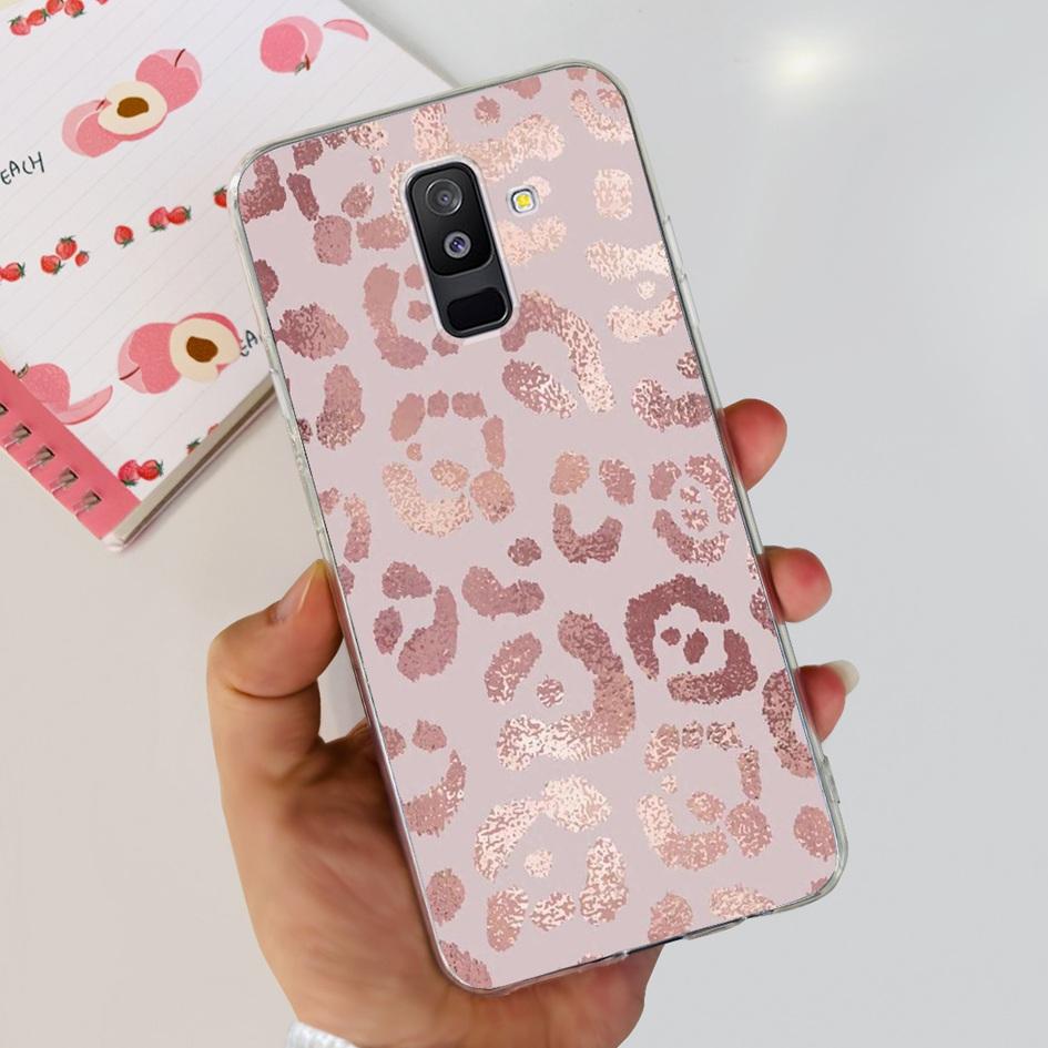For Samsung A6 Plus 2018 Case SM-A605F New Fashion Butterfly Marble Soft Silicone Funda For Samsung Galaxy A6 A6+ SM-A600F Cover