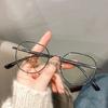 Fashion Metal Polygons Anti Blue Light Glasses Women Vintage Computer Eye Protection Eyeglasses Round Plain Spectacles