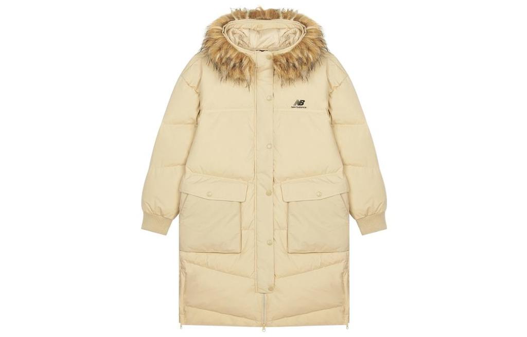 New Balance Женские желтые пуховики с капюшоном утолщенные другие AWJ14354-PEB