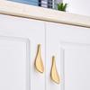 Style Wardrobe Cupboard Closet Leaf Shaped Door Knob Pull handle Furniture Hardware Drawer Handles