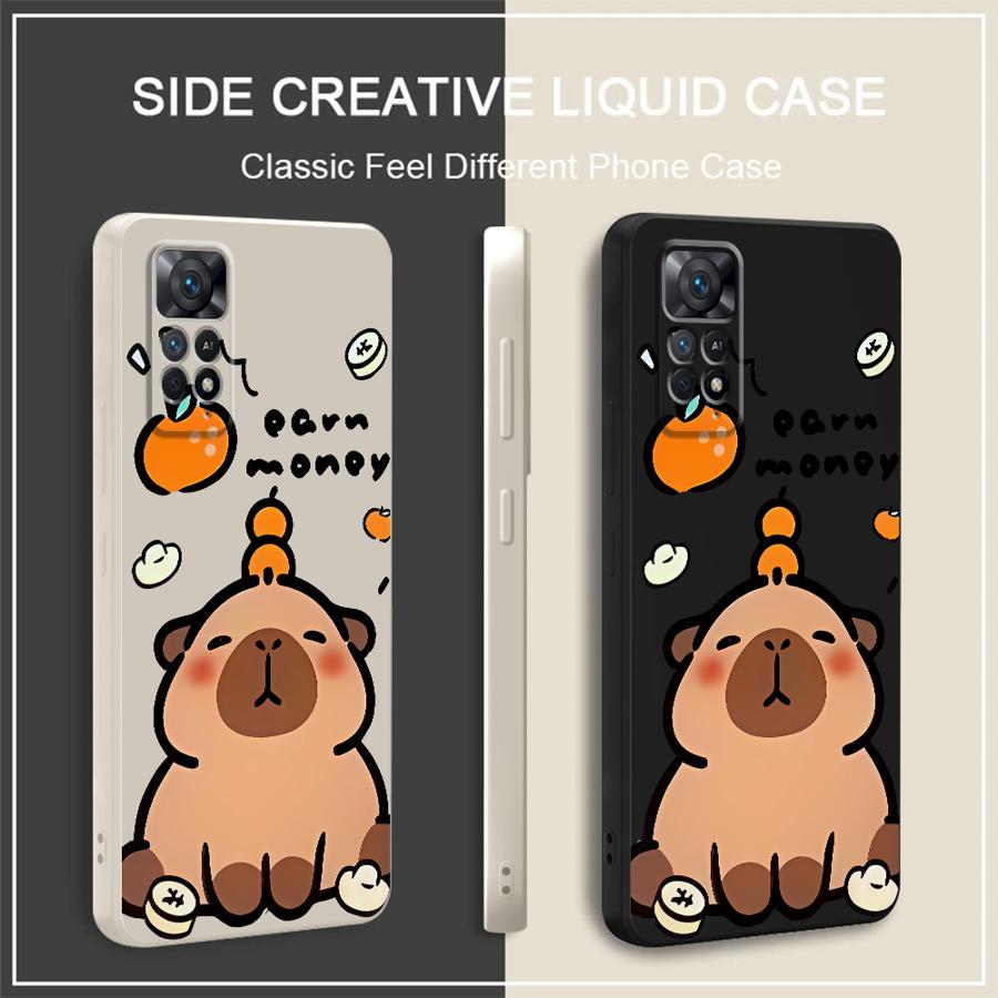 Cartoon Capybara Case for Xiaomi Redmi Note 15 Pro Plus 9 12S Note 14 13 12 8 11 14 9S 10 Lite 11S Phone Cover
