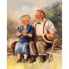 Diamond Embroidery Old Couple 5D Diamond Painting Cross Stitch Diamond Mosaic Needle Craft