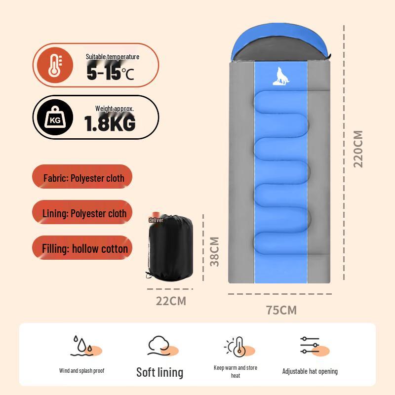 BeijiLang Adult Outdoor Camping Sleeping Bag