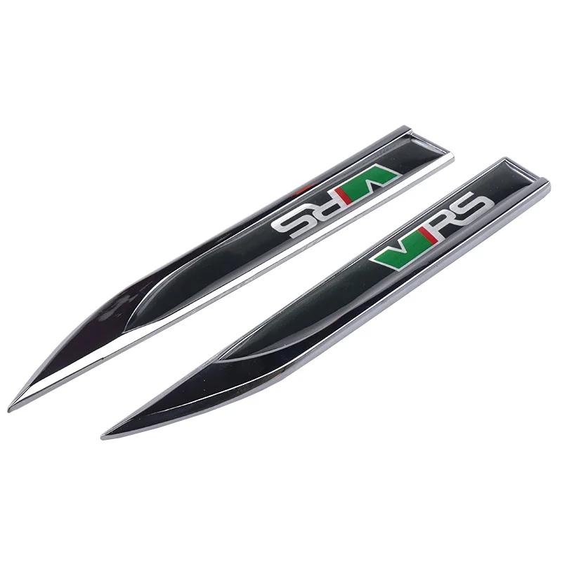 EBL2 Car Styling 2Pcs VRS 3D Metal Sticker Accessories For Skoda OCTAVIA A7 VRS MK2 MK3 A5 Superb Rapid Kodiaq Karoq Fabia Kamiq