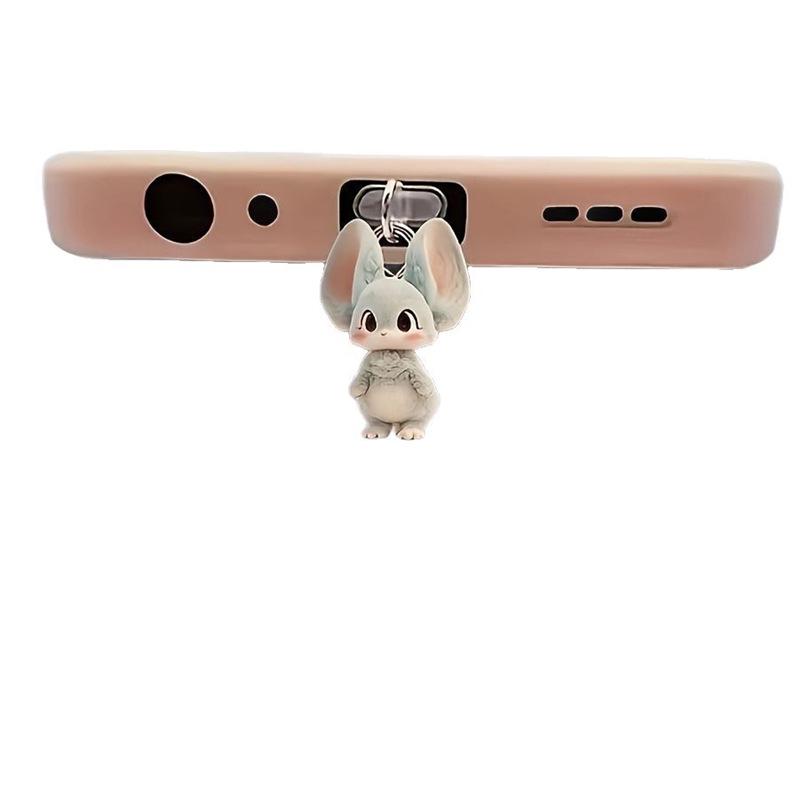 Cross-border Acrylic Big-Eared Rabbit Dust Plug