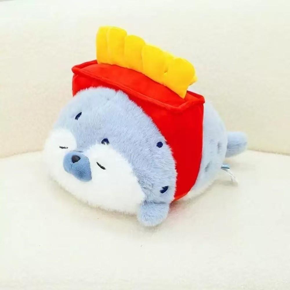 Food Theme Stuffed Sea Otter Toy Kawaii Pillow Cushion New Seal Plushie Toy  Birthday Gifts