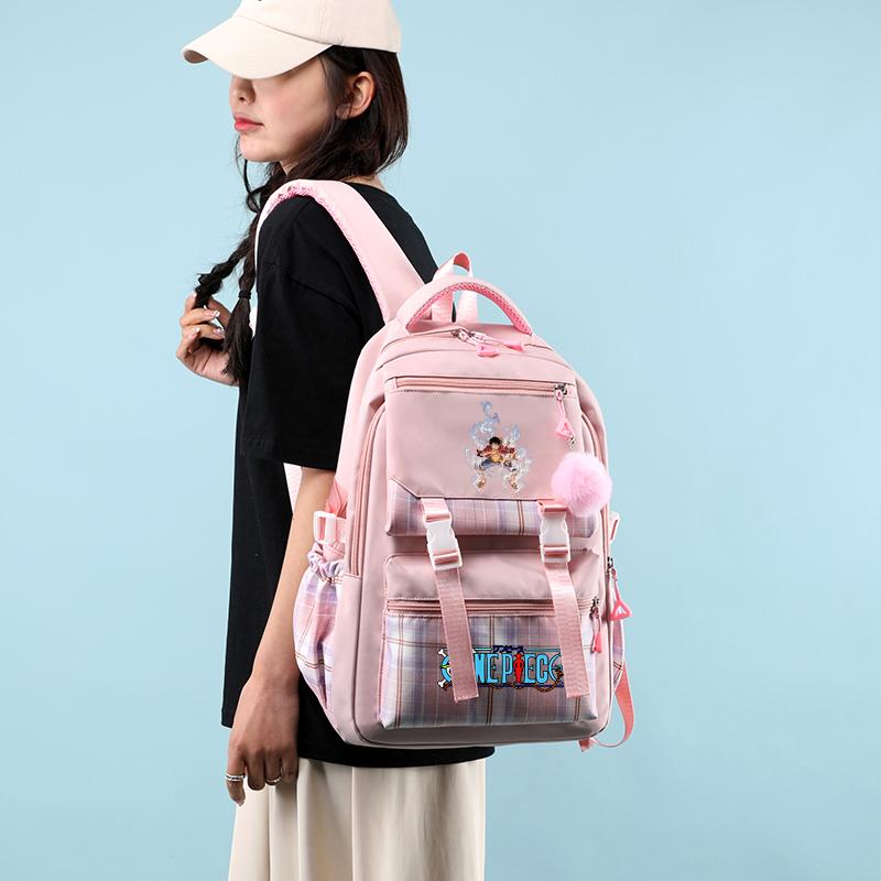 Аниме One Piece Printed College Bag Bag Document Bag Teen Back To School Холщовый рюкзак для девочек и мальчиков, студенческая сумка для ноутбука, мужская и женская дорожная сумка, рюкзак