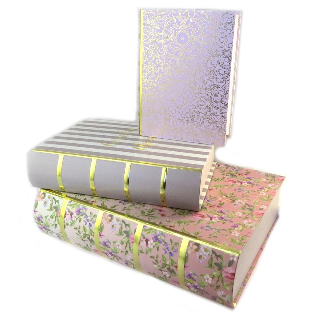 Les Trésors De Lily [P1081] - Trio of Rose Gold 'Jardin Des Plantes' Storage Boxes