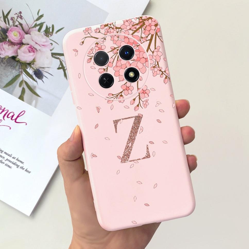 Для Huawei nova Y91 4G Чехол Модный Цветок Буква Роскошная Корона Мягкий Силикон Задняя Крышка Для Huawei nova Y 91 STG-LX1 Чехлы для Телефона